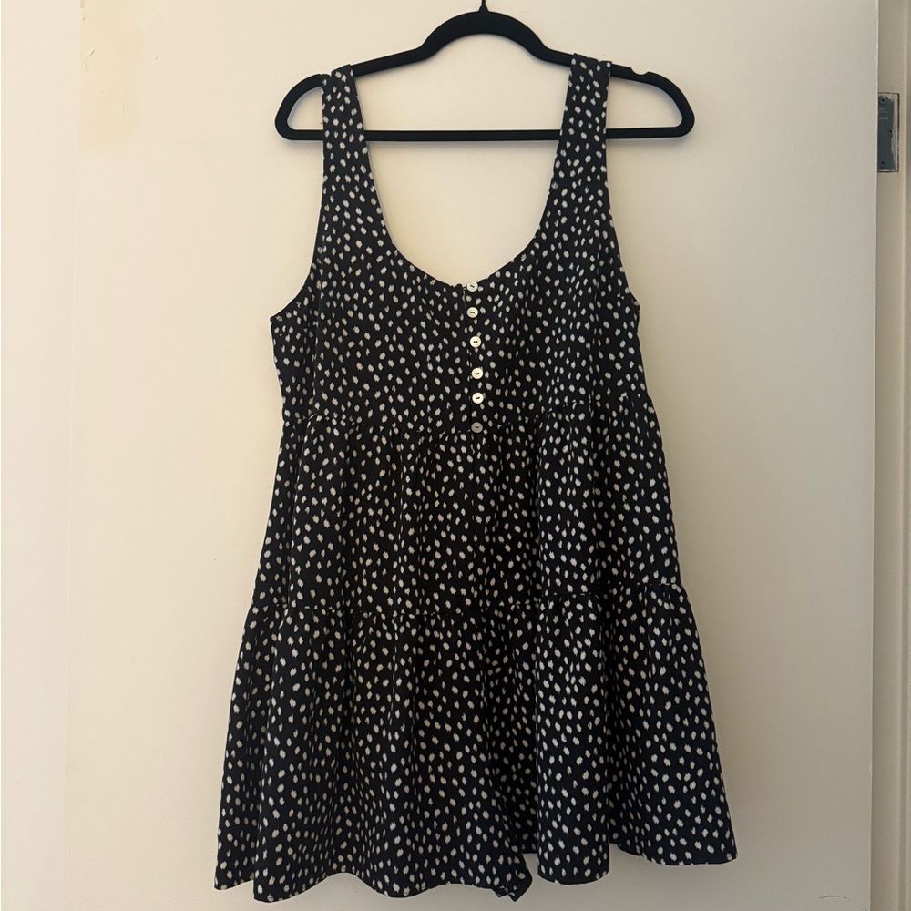 Urban Outfitters Black and White Polka Dot Romper